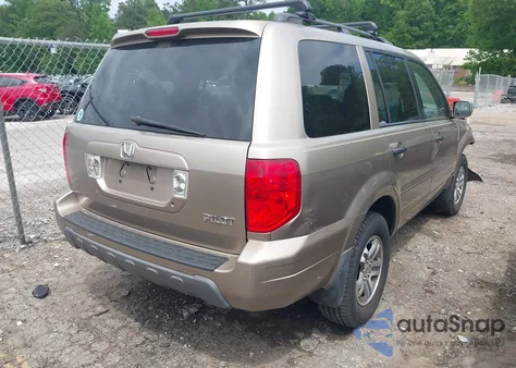 2004 Honda Pilot Ex from USA, damaged, VIN 2HKYF18414H547415